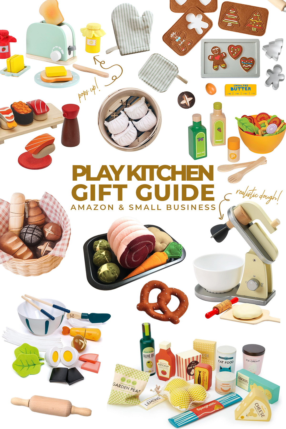 Play Kitchen Gift Guide Amazon & Small Business